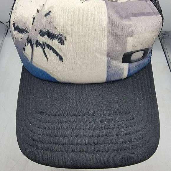 Oakley Classic High Snap Tropical Trucker Hat Casual Outdoors Lightweight Summer